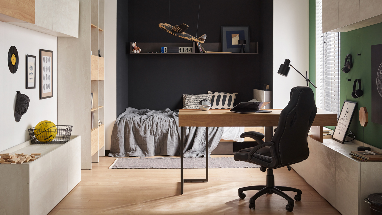 Meble młodzieżowe TEEN FLEX SET 12A silk flou/hikora naturalna - obrazek 5