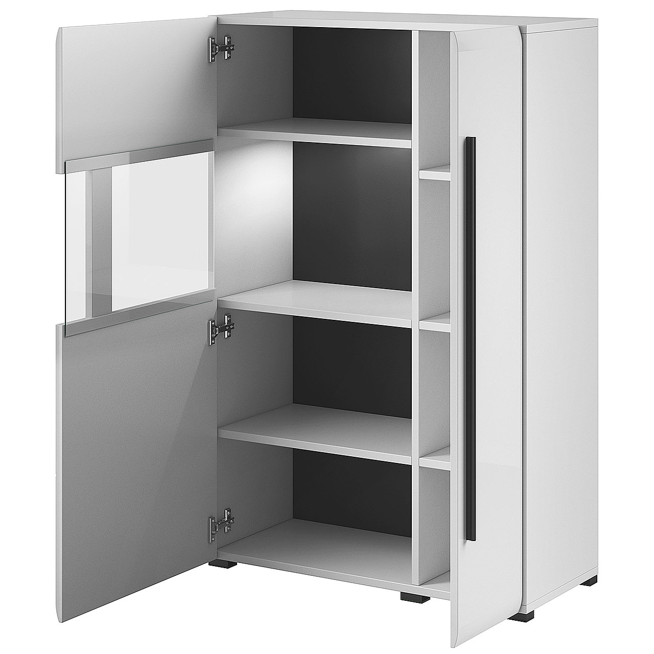 Komoda TUSLA TU42 biały / biały połysk - obrazek 3