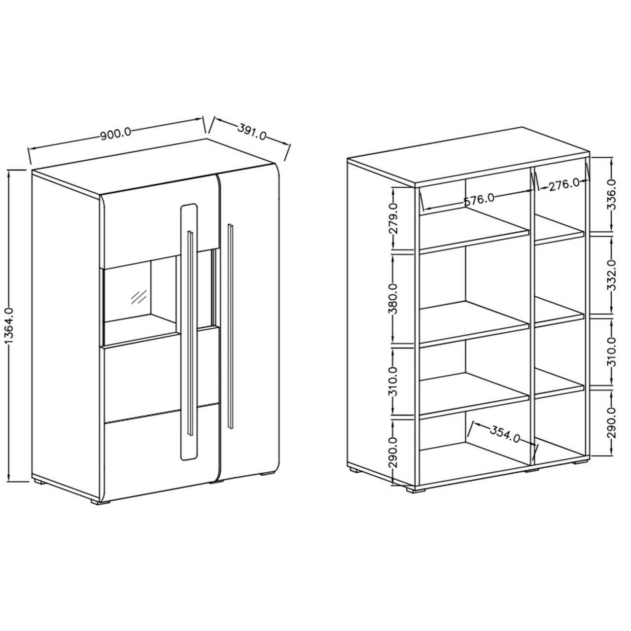 Komoda TUSLA TU42 dąb grandson - obrazek 4