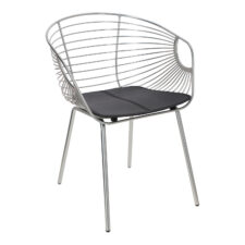 Krzesło Sligo srebrne