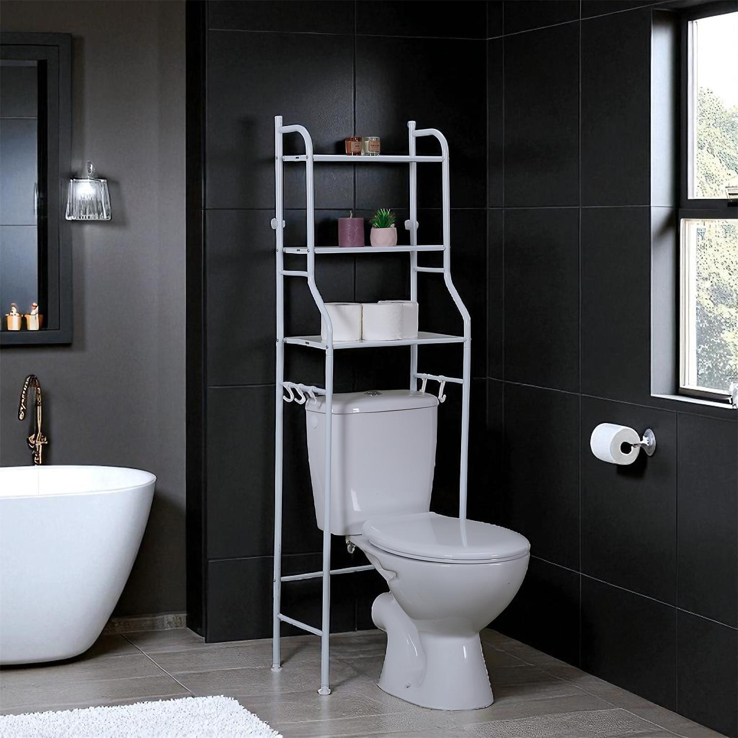 Regał toaletowy nad sedes biały - obrazek 7