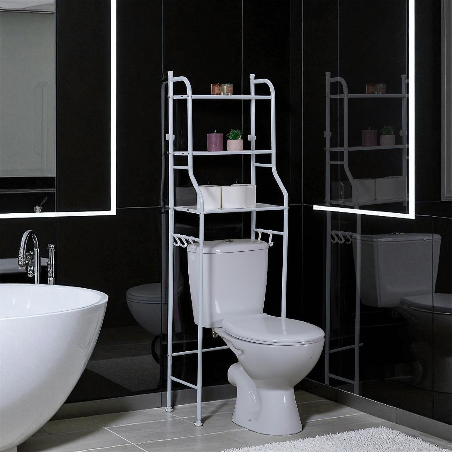 Regał toaletowy nad sedes biały - obrazek 9