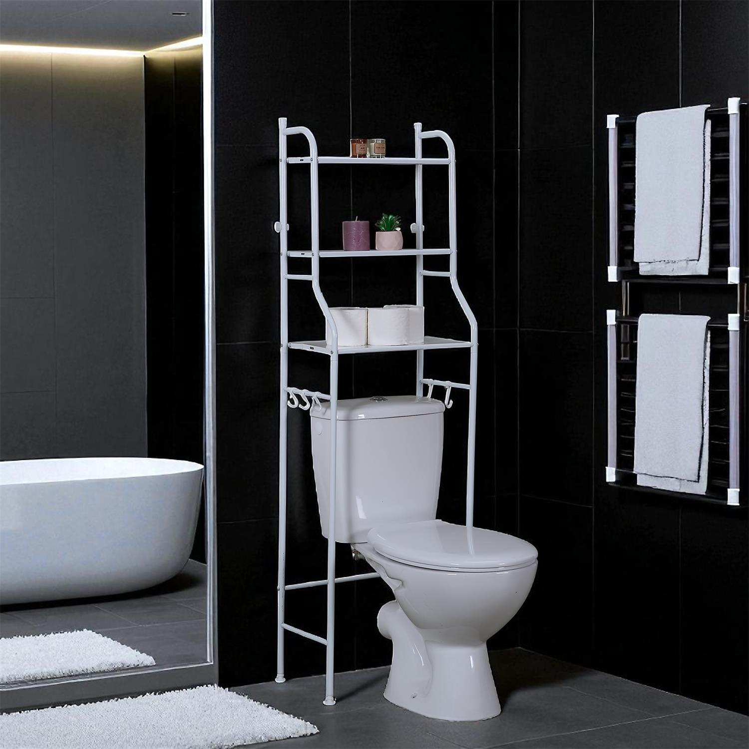 Regał toaletowy nad sedes biały - obrazek 10