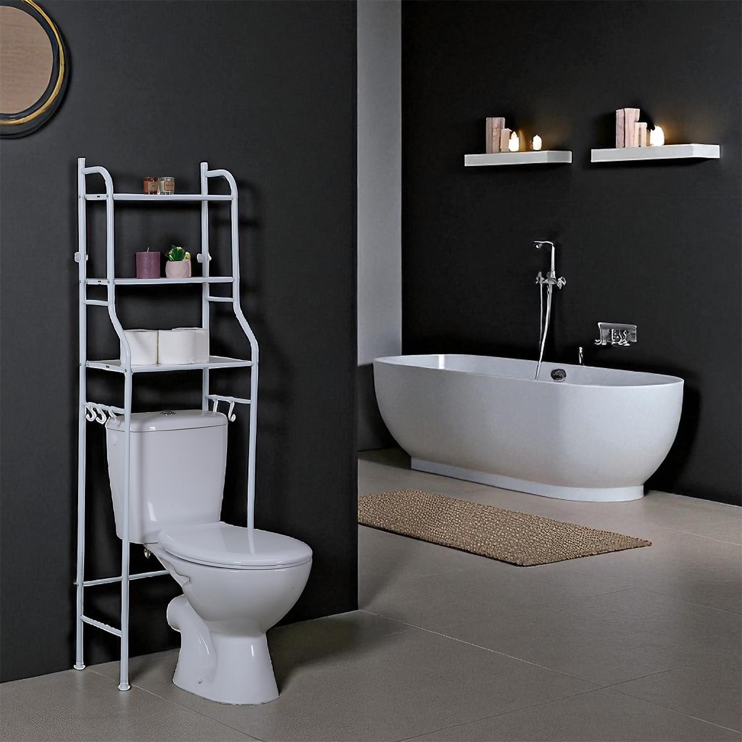 Regał toaletowy nad sedes biały - obrazek 11