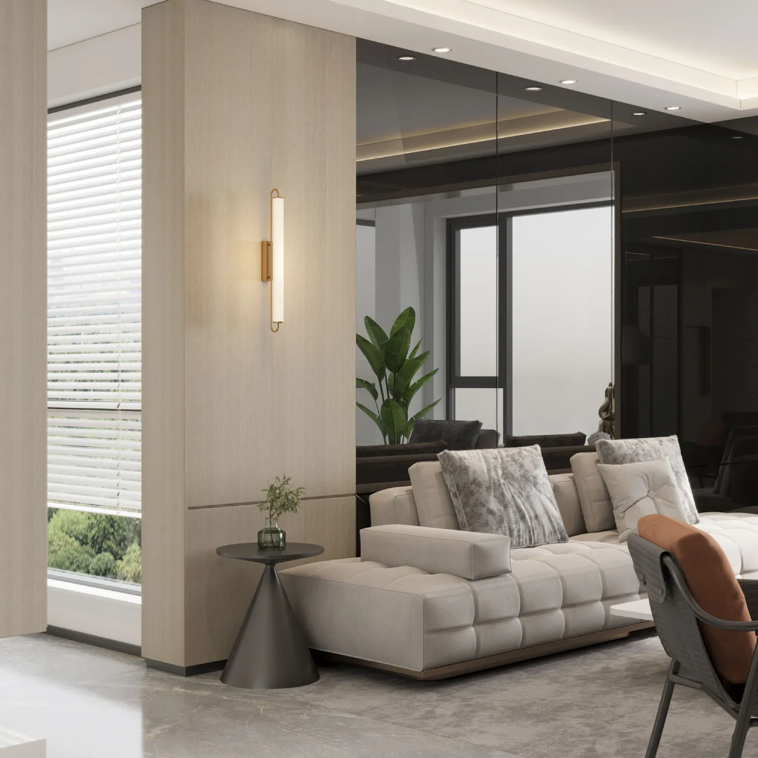 Kinkiet Margetia L LED IP 44 złoty WL0126-L - obrazek 3