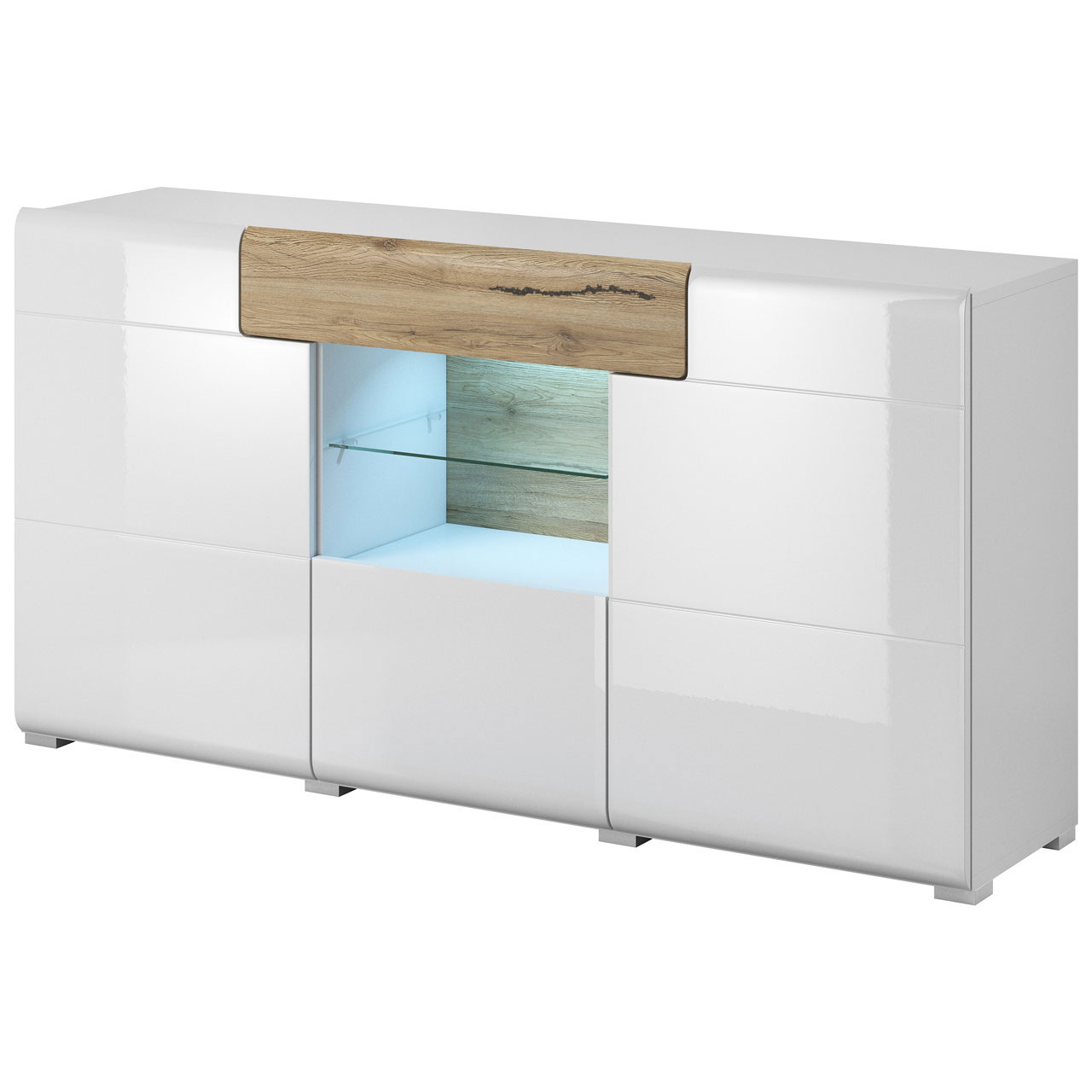 Komoda TOLEDO TL26 san remo / biały połysk