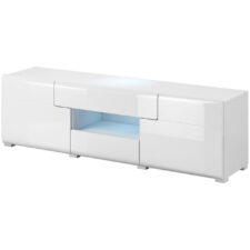 Komoda RTV TOLEDO TL41 biały / biały połysk