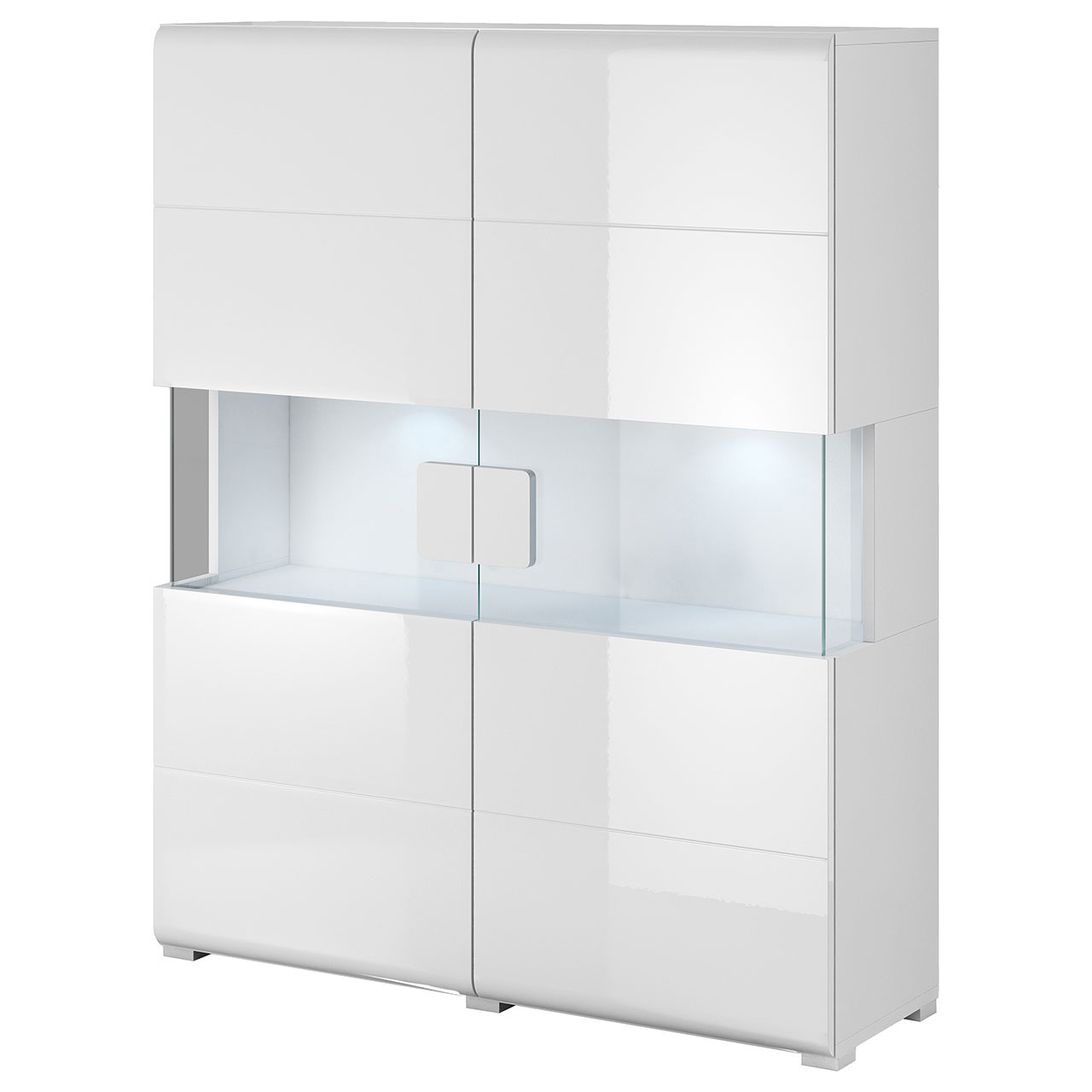 Komoda TOLEDO TL42 biały / biały połysk