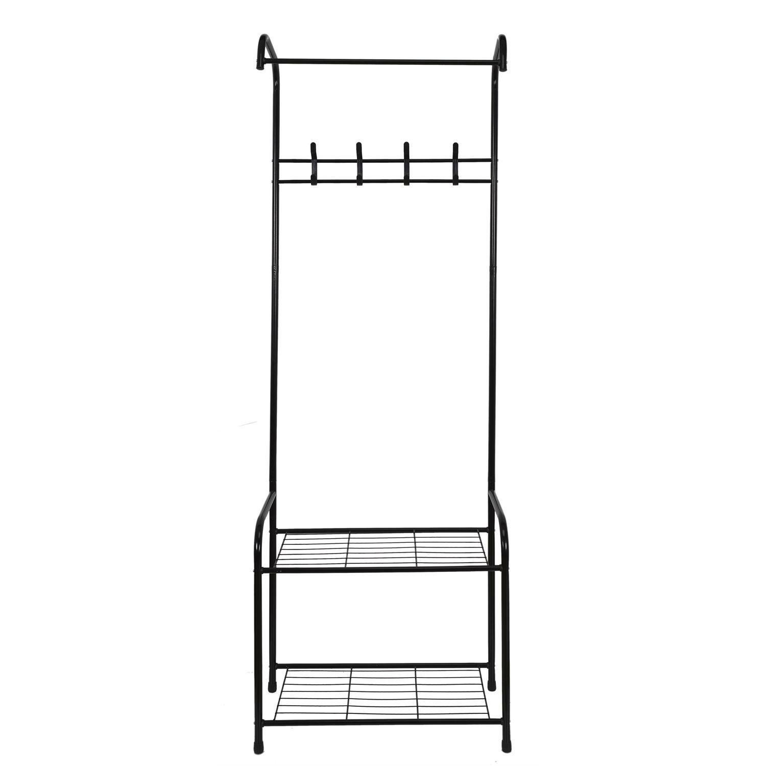 Stojak/ wieszak do przedpokoju czarny - obrazek 3
