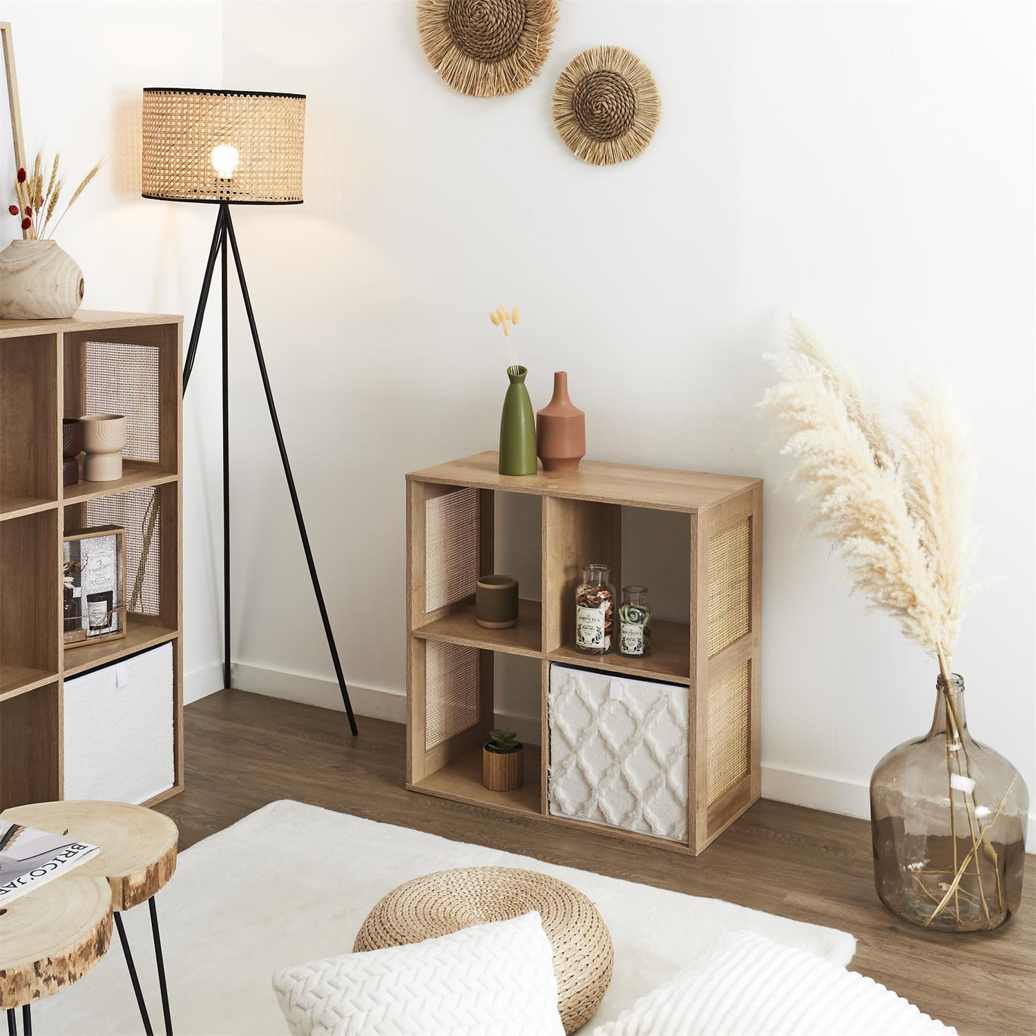 Regał Kali 4 półki naturalny - obrazek 3