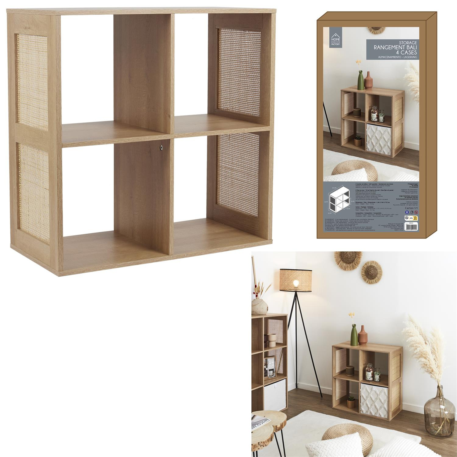 Regał Kali 4 półki naturalny - obrazek 8