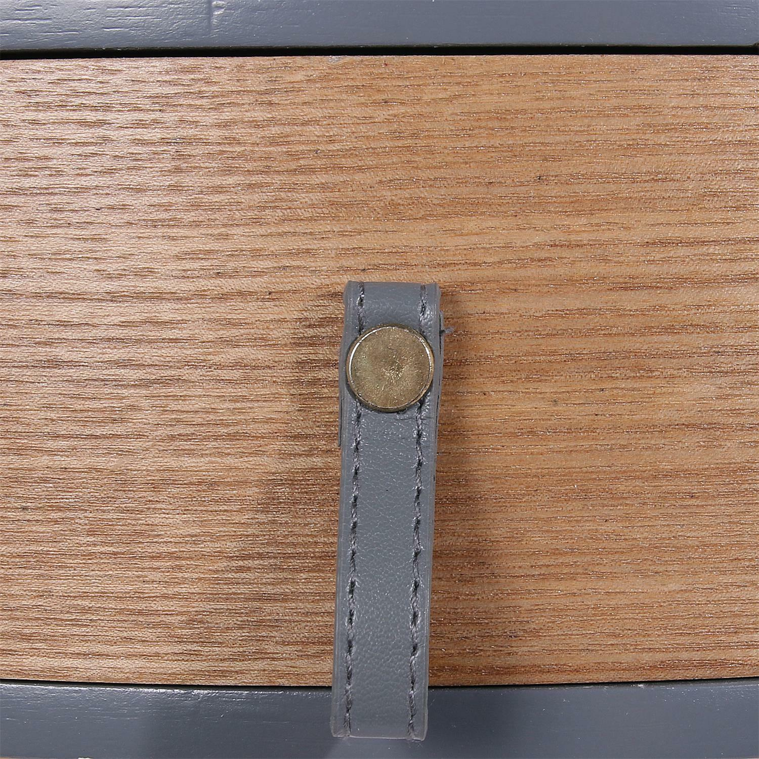 Szafka nocna Nora szara/naturalna - obrazek 5