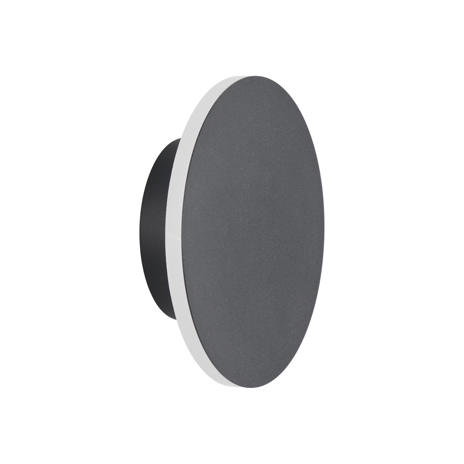 Kinkiet NYX 15 cm LED metalowa okrągła, czarna dekoracyjna lampa ścienna - obrazek 3