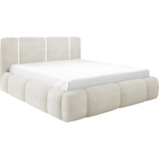 Łóżko tapicerowane z oświetleniem LED LEVAN 120x200 lambi 01