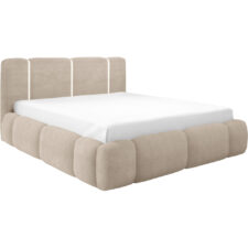 Łóżko tapicerowane z oświetleniem LED LEVAN 200x200 lambi 06