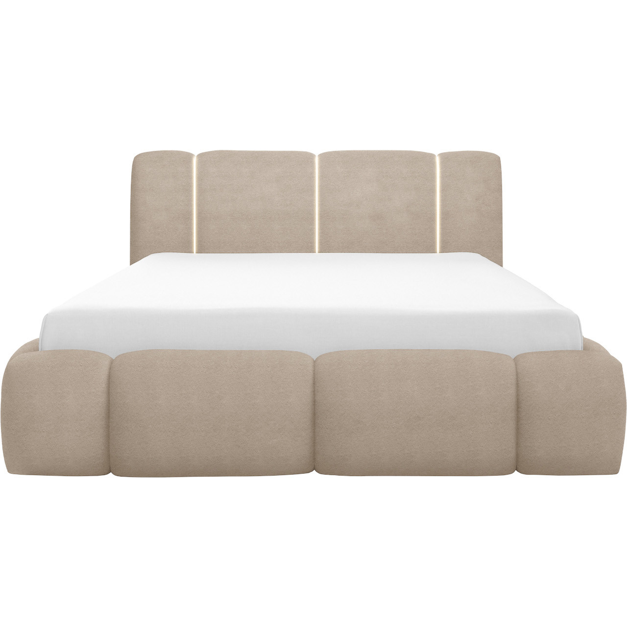 Łóżko tapicerowane z oświetleniem LED LEVAN 180x200 lambi 06 - obrazek 3