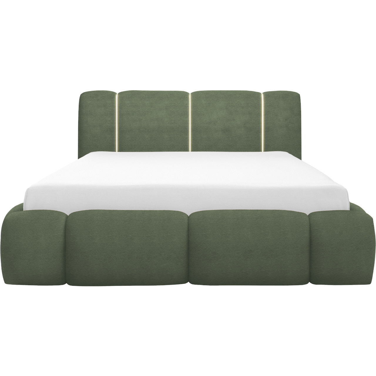 Łóżko tapicerowane z oświetleniem LED LEVAN 200x200 lambi 15 - obrazek 3