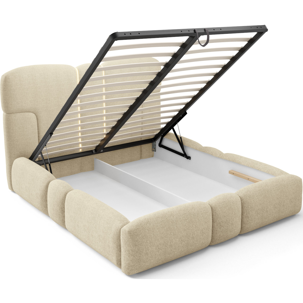 Łóżko tapicerowane z oświetleniem LED TAIKI 160x200 doha 03 - obrazek 5