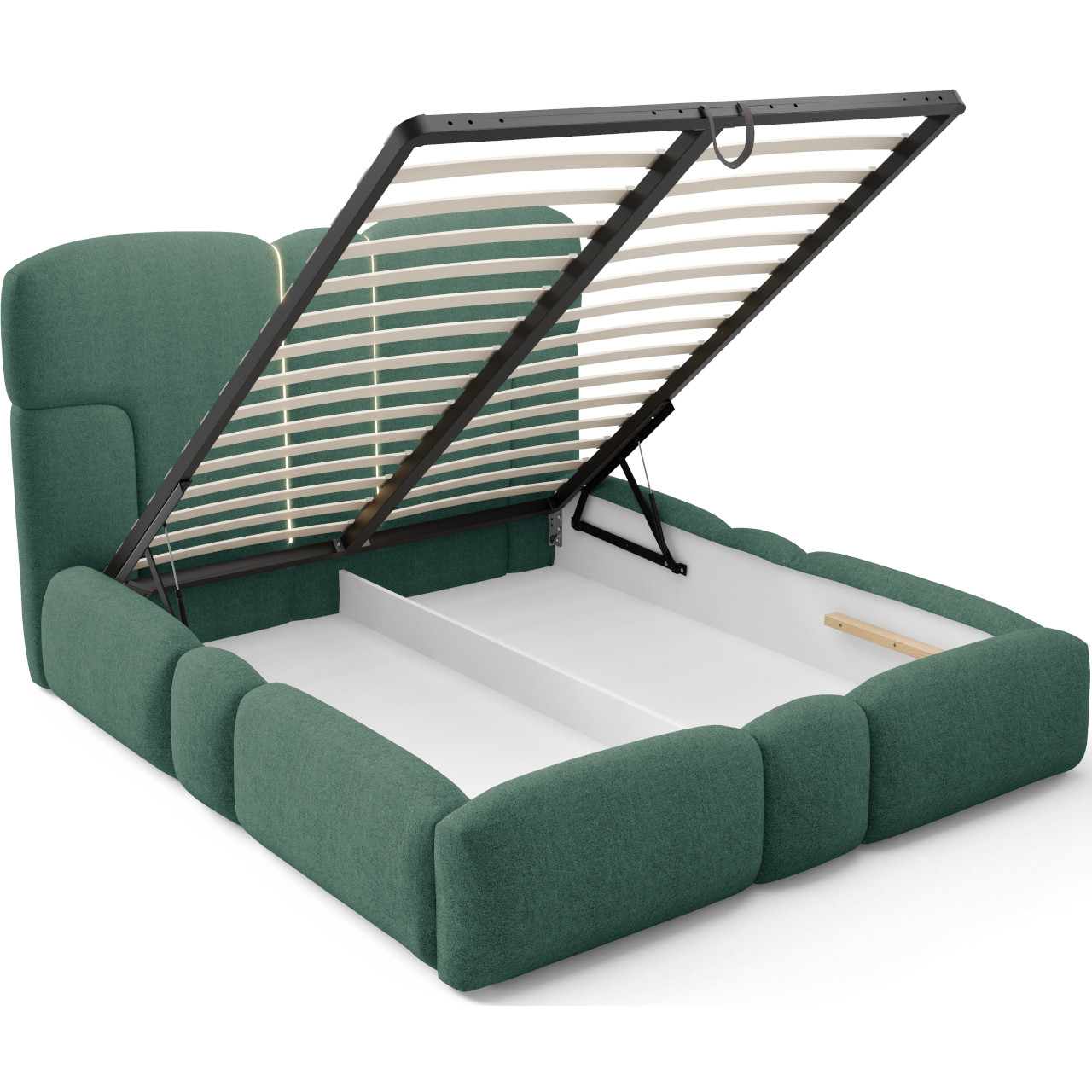 Łóżko tapicerowane z oświetleniem LED TAIKI 200x200 doha 10 - obrazek 5