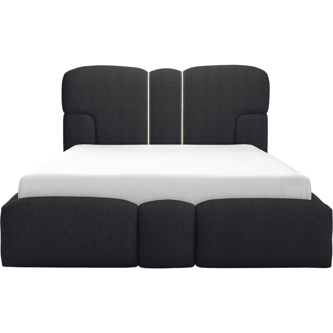 Łóżko tapicerowane z oświetleniem LED TAIKI 160x200 doha 22 - obrazek 3