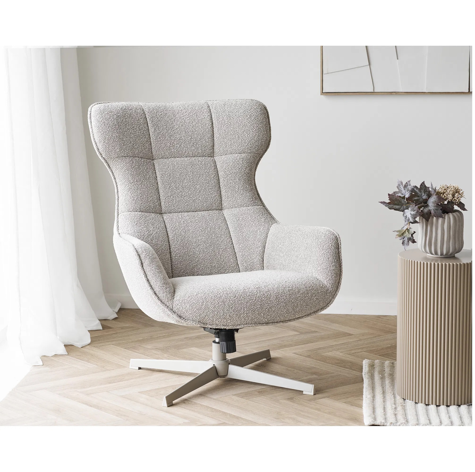 Fotel obrotowy Turin biały - obrazek 4