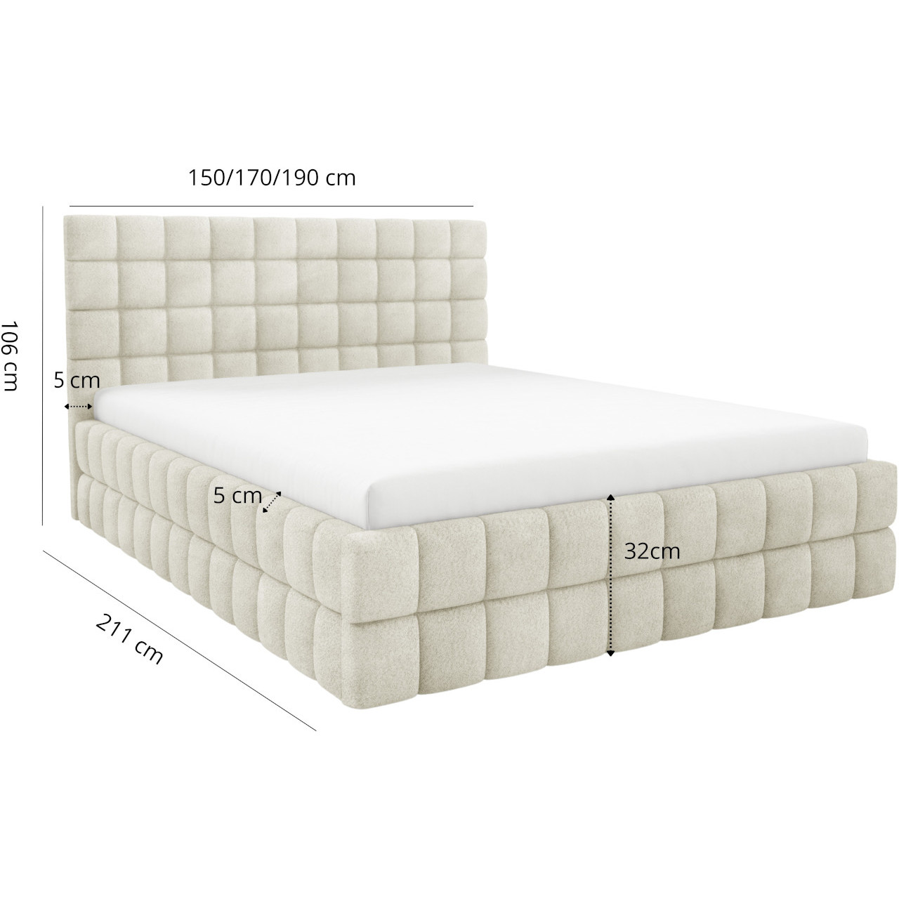 Łóżko tapicerowane ARDEN 140x200 coral 15 - obrazek 6