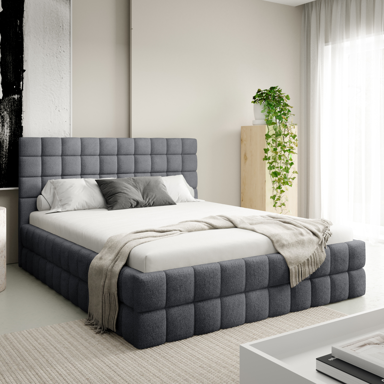 Łóżko tapicerowane ARDEN 160x200 #personalizuj - obrazek 7