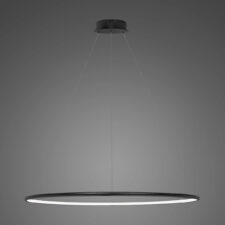 Lampa wisząca Ledowe Okręgi No.1 100cm 3k czarna Design