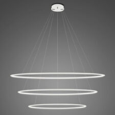 Lampa wisząca Ledowe Okręgi No.3 120cm 4k biała ściemnialna