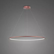 Lampa wisząca Ledowe Okręgi No.1 60cm 4k Różowe Złoto