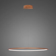 Lampa wisząca Ledowe Okręgi No.1 80cm 4k miedziana