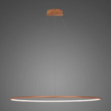 Lampa wisząca Ledowe Okręgi No.1 120cm 4k miedziana