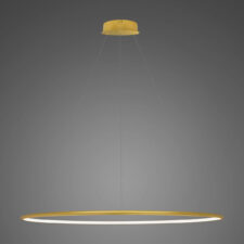 Lampa wisząca Ledowe Okręgi No.1 120cm 4k złota