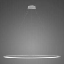 Lampa wisząca Ledowe Okręgi No.1 150cm 4k srebrna