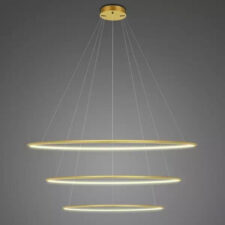 Lampa wisząca Ledowe Okręgi No.3 100cm 3k złota