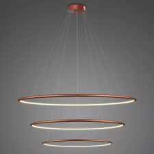 Lampa wisząca Ledowe Okręgi No.3 100cm 3k miedziana
