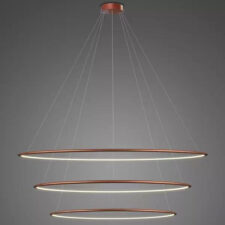 Lampa wisząca Ledowe Okręgi No.3 150cm 3k miedziana