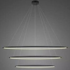 Lampa wisząca Ledowe Okręgi No.3 230cm 3k czarna