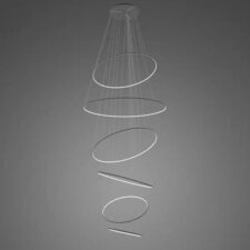 Lampa wisząca Ledowe Okręgi No.6 czarna 3k ściemnialna