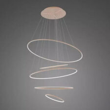 Lampa wisząca Ledowe Okręgi No.5 150cm 3k miedziana