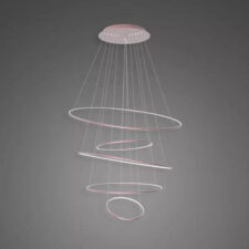Lampa wisząca Ledowe Okręgi No.5 120cm Różowe Złoto 3k