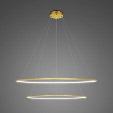 Lampa Ledowe Okręgi No.2 złota 80cm 4k