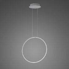 Lampa wisząca Ledowe Okręgi No.1 X 60cm 4k srebrna
