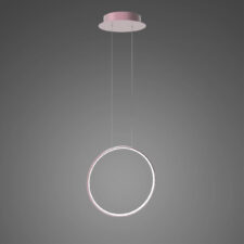 Lampa wisząca Ledowe Okręgi No.1 X 40cm różowo złoty 4k