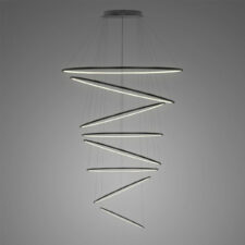 Lampa wisząca Ledowe Okręgi No.8 230 4k czarna