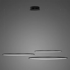 Lampa wisząca Ledowe Okręgi No.3 80cm 3k czarna