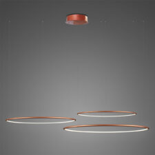Lampa wisząca Ledowe Okręgi No.3 80cm 3k miedziana