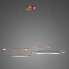 Lampa wisząca Ledowe Okręgi No.4 100cm 3k miedziana ściemnialna