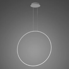 Lampa wisząca Ledowe Okręgi No.1 X 100cm 3k srebrny ściemnialna