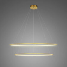 Lampa Ledowe Okręgi No.2 100cm 3k złota ściemnialna